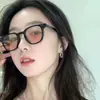 Óculos de Sol Cor Blush Liso Fotografia de Rua Celebridade da Internet Estilo Ins Óculos de Sol Fashionáveis Óculos de Sol para Fotografia de Rua Óculos de Sol