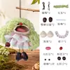 Boneca Fofa de Cabelo Cacheado em Formato de Fruta Kit de Material DIY Artesanal Cura Semente de Planta Sino de Vento Chaveiro Ornamento para Bolsa