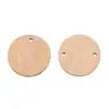 Accesorios para Joyería DIY 35mm Agujero Único Redondo Virutas de Madera Doble Agujero Virutas de Madera de Loto Pendientes Pieza Colgante para Pendientes Material Venta al por Mayor