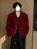 Ropa Americana Corta para Hombre, Estilo Atractivo, Moda de Alta Gama, Nueva Colección Primavera y Otoño, Chaqueta con Solapa y Hombreras, Chaqueta de Moda