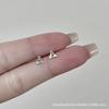 Pendientes de Plata de Ley 925 para Chicas Estudiantes de Nicho, Diseño Minimalista de Alta Gama, Nuevos Pendientes de Moda Estilo Ins 2025