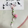 Chaveiro de Cerâmica Gourd de Jingdezhen Estilo Étnico Bolsa Tecida Pendurar Barraca de Mercado Noturno Literário Joias Pequenas Atacado em Estoque