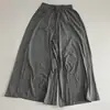 Pantalones Culotte Suaves Directos a la Mente de Peso Alto Modal con Cordón Color Sólido Sueltos de Talla Grande Casuales para Mujer