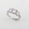 Moda europea y americana nuevo anillo de circón atmosférico personalidad alto destello anillo de pareja anillo de cola de diamante al por mayor mujeres