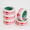 Cinta de Advertencia de Sellado para Embalaje de Comercio Exterior Cinta Frágil con Impresión en Inglés Frágil Cinta de Sellado para Embalaje de Logística