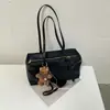 Otoño Invierno Retro Gamuza Felpa Almohada para Axila Bolso Nuevo Suelto Casual Bolso Tote de Moda Versátil Bolso Bandolera Único Baguette