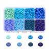 8 3mm Bolsa de Material de Contas Sólidas de Vidro Feito à Mão DIY Pulseira de Letras Acessórios de Joias kit Contas