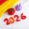 Palitos Twist Enrolados Cor Macaron Série Kit de Material para Buquê DIY Hastes de Chenille Brinquedos Manuais para Jardim de Infância