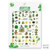 Irlanda transfronteriza St. Sombrero Verde de San Patricio Lentejuelas Cerámica Blanda Joyería para Uñas Uñas Luminosas Calcomanía Tatuaje