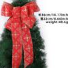 Decoraciones Navideñas Lazo Rojo Grande Decoración Guirnalda Árbol de Navidad Colgante Cinta Lazo Copo de Nieve Navideño