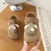 Zapatos Birkenstock para Niñas con Muñeco de Cachorro de Dibujos Animados Lindos 2026 Primavera y Otoño Nuevos Estilo Coreano Casual Versátiles Zapatos de Cuero