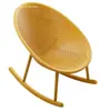 Silla mecedora de plástico estilo nórdico para balcón, para uso en casa, diseño simple y moderno, adecuada para adultos, popular mecedora calada