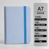 Mini Caderno A7 Pequeno Portátil com Bolso Pequeno, Capa de Couro Grossa, Textura Impermeável e Amiga da Pele
