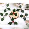 Decoración de Árbol de Navidad de Frutas Rojas Simuladas Corona de Navidad Rattan DIY Rama de Bonsái Enchufe Accesorios para Caja de Regalo