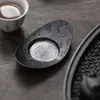 Posavasos Antiguos de Peltre, Bandejas de Té de Alta Gama, Esterillas de Té, Textura Martillada Hecha a Mano, Metal de Peltre Viejo, Antideslizante, Accesorios para Ceremonia del Té Japonesa