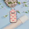 Amazon Rosa Material de Buceo Cubierta para Labial Neopreno Estampado Cubierta para Labial Portátil al Aire Libre Llavero Colgante