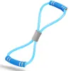 Expansor de pecho de cuerda de tracción de 8 caracteres cuerda de tracción de yoga ejercitador de fitness banda de resistencia de Pilates cinturón ejercitador de fitness