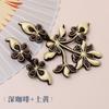 Hengmei Hebilla Combinada Botón Cheongsam Chinoiserie Flor de Primavera Botón Retro Hecho a Mano Estilo Étnico Escote Decorativo Elegante Combinación