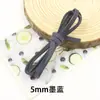 Cuerda de cuero sintético de 5 mm para manualidades, cuerda de cuero, accesorios para zapatos de frijol, tira de cuero, cuerda de terciopelo, fabricantes, accesorios, venta al por mayor