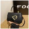 Estilo Estrangeiro Cor Sólida Estilo Chanel Alta Textura Tendência Design de Nicho Versátil Bolsa Quadrada Pequena Bolsa Feminina Bolsa Transversal de Mão Alto Padrão