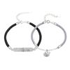 Sansheng tiene una pareja de albaricoques con cuerda de mano de plata de ley 925, pequeña pulsera Mori fresca, joyería vintage, regalo de San Valentín al por mayor