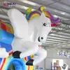Vendas diretas da fábrica Kidsren's Cartoon Unicórnio Tema Slide Trampolim Novo Unicórnio Castelo Impertinente Slide Inflável