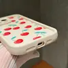 Funda Suave Estilo Cherry Ins 15promax Funda de Teléfono Simple 14 Apple 13 Escalera iPhone12 Cobertura Total Resistente a Caídas 7