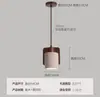 Estilo de música estética bambu-junta mármore natural lustre de sala de jantar, mesa de jantar, balcão de bar, sala de chá Zen, escritório, luminária longa de escritório