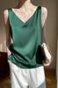 Transfronterizo 2025 Tirantes Dobles Moda Cool Chaleco Pequeño para Mujer Verano Nuevo Camisola de Mujer con Cuello en V e Interior