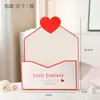 Caixa de Presente Carta de Amor de Luxo Leve e de Alta Qualidade, Caixa de Embalagem para Presente com Arranjo de Flores, Artesanato de Flores para Lembrança, Materiais para Loja de Flores DIY Feitos à Mão