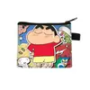 Nuevo Monedero de Crayon Shin-chan Bolsa de Monedas con Cremallera de Dibujos Animados Linda Bolsa Pequeña de Almacenamiento para Estudiantes Venta al por Mayor