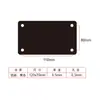 Placa de Aluminio Spot Señal en Blanco Marcado Láser Punzonado Grabado Etiqueta Metálica Acero Inoxidable Placa de Aluminio Negra Material Personalización