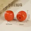 Contas em Formato de Barril de Ágata Nanhong com Padrão Antigo, Contas Soltas, Contas Individuais, Acessórios para Contas Budistas, Acessórios para Pulseiras