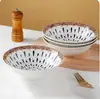 Celebridad de internet mimbre vintage Cubo Tazón cuenco de cerámica para fideos tazón casero para fideos instantáneos de caracol tazón para ramen tazón para sopa bajo vidriado creativo