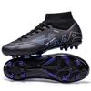 2025 Novo Cross-Border Moda Juvenil Estudantil Masculina e Feminina Cano Alto Espigão Longo Sapatos de Futebol Fabricante Vendas Diretas e Entrega