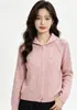 Nuevo cárdigan de punto trenzado estilo coreano retro con doble cremallera para primavera y otoño, suéter abrigo liso con jacquard y solapa para mujer