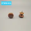 Gaveta Plástico Alça de Furo Único Parafuso Autoatarraxante Alça Armário de Remédios Armário Guarda-roupa Alça de Porta Simples Cor de Madeira
