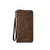 Carteira Bolsa de Mão Masculina Carteira Masculina Bolsa de Mão Longa Masculina Cartão de Dinheiro Bolsa Tudo-em-Um Porta-Cartões Porta-Documentos Multifuncional