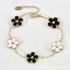 Pulsera Cdd de Flor de Ciruelo en Forma de Corazón Nuevo Pulsera de Flor de Nácar Imitación de Doble Cara Comercio Exterior Comercio Electrónico Transfronterizo Fábrica de Origen