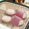 Pantufas de Linho para Homens e Mulheres Primavera e Outono Antiderrapantes para Casa Desodorantes Respiráveis para Escritório Silenciosas para Chão Pantufas Universais para Mulheres
