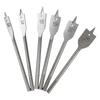 Kit de Abridor de Furos para Marcenaria de Três Pontos do Fabricante 6 Peças Cor Natural Broca Chata Broca Chata Hexagonal Perfurador para Placa de Madeira