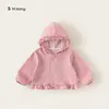 Ropa para Niños Bangxuan Estilo Pastoral Sudadera para Niño Pequeño Estampado Floral Rosa Cremallera para Niños Ropa de Otoño para Bebé Chaqueta de Niña