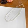 Colar de Prata Minimalista de Celebridade da Internet com Duas Camadas para Mulheres, Corrente de Clavícula Simples em Camadas de Alta Qualidade, Novos Acessórios 2026