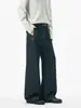 Muxi Ropa de Moda Streetwear Retro Diseño Original de Mezclilla Pantalones de Mezclilla de Corte A Versátiles Sueltos de Pierna Recta para Hombre