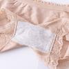 Sobre Calcinhas de Segurança Amoy New Seamless Lace Base Femininas Tamanho Grande Modal Laço Quatro Cantos Roupa Íntima Feminina