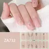 ZA - Adhesivo para uñas blanco sin hornear, totalmente impermeable, parche para decoración de uñas, sensación avanzada, simple, pegamento para esmalte de uñas al por mayor