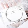 Pulseira Cravejada de Diamantes Estilo Cool Feminino Simples Ins Elegante Estudantes Estilo Japonês e Coreano Versátil Joias Mori Pulseira da Moda para Mulheres