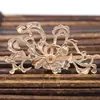 Zhongxing cobre fundido simples 30*50mm pingente de videira flor acessórios de cabelo antigo diy joias acessórios hairpin acessórios