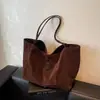 Bolsa de Axila Casual Retrô Grande Capacidade Outono e Inverno 2025 Nova Moda Tendência Bolsa Tote para Trabalho e Roupas de Trabalho Ombro Único