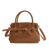 Bolsa de Mano Pequeña Estilo Coreano Retro para Mujer Otoño/Invierno 2025 Nueva Versátil para el Trabajo Bolso de Hombro Único Sensación de Alta Gama Bolso Cruzado de Moda
